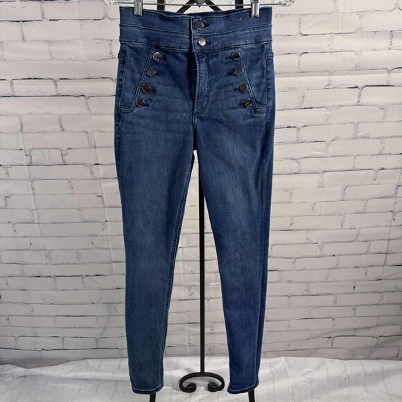 Express Super High Rise Ankle Legging Jeans – Size 6L | Stretch+ Denim Perfect - Picture 1 of 10